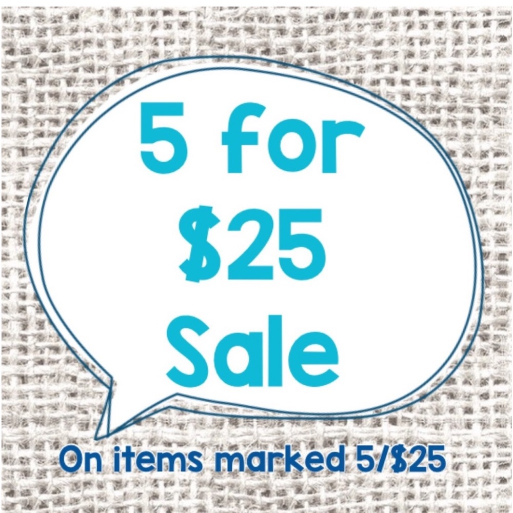 🩵 5 for $25 BUNDLE SALE!!🩵